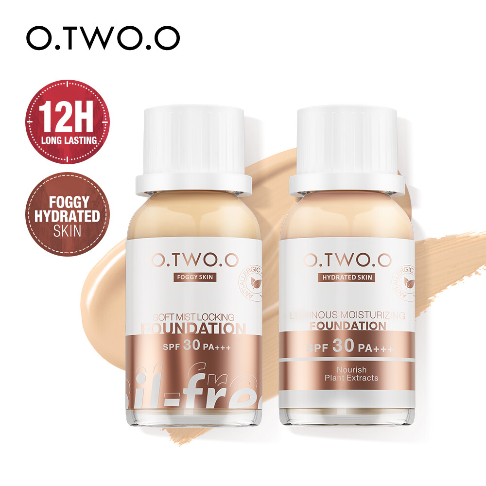 Gambar O.TWO.O Liquid Foundation SPF 30 PA+++ Suitable For Oily   Sensitive Skin, Non Comedogenic Soft Mist Locking 12 Hours Foundation
