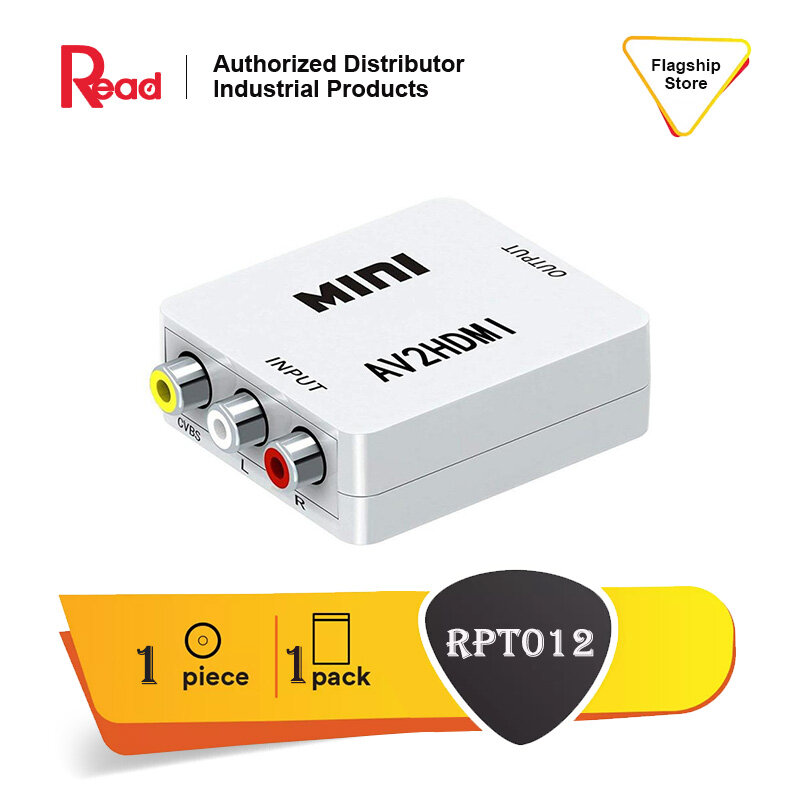 READ Bộ điều hợp Scaler tương thích 1080P AV sang HDMI Bộ chuyển đổi video tổng hợp Tương thích HDMI sang RCA CVSB L / R Video Mini HD2AV
