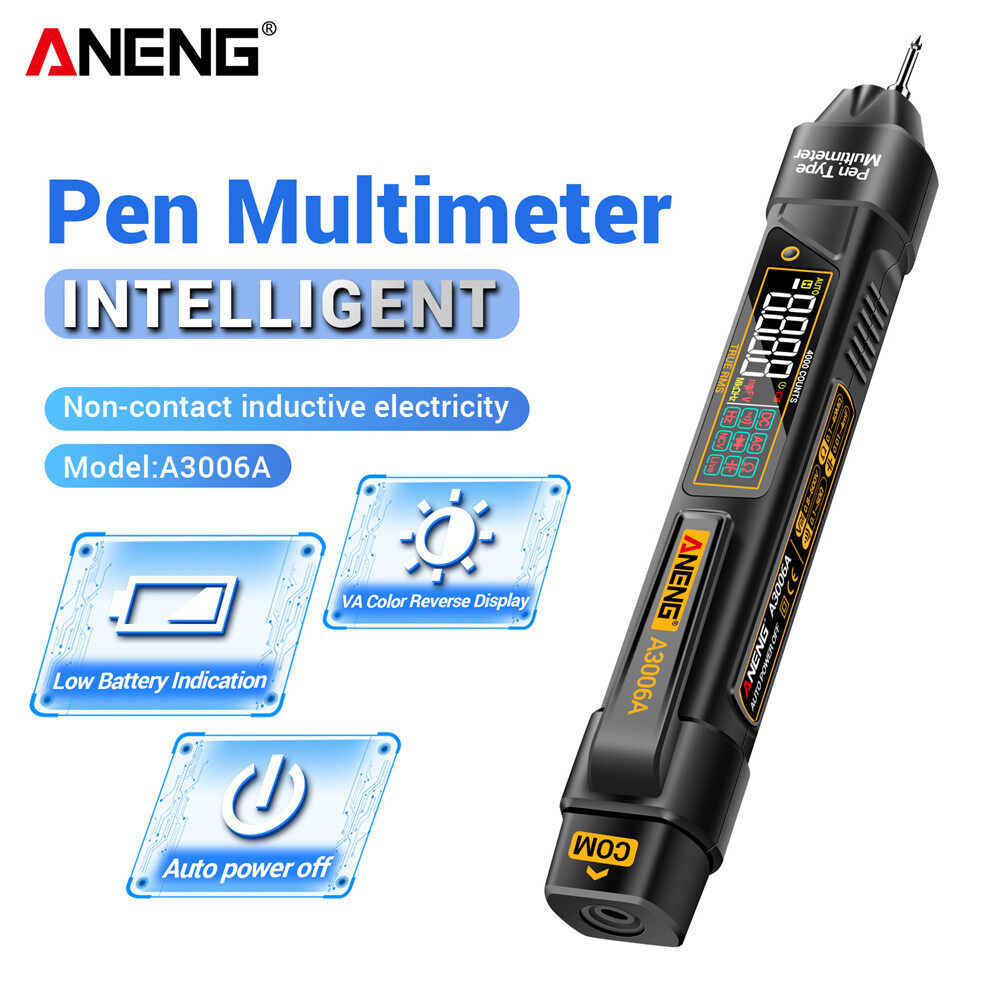 Đồng hồ vạn năng kĩ thuật số ANENG Bút kiểm tra 4000 đếm AC DC điện áp a3006a không tiếp xúc điện cảm Hz Diode Máy đo điện trở
