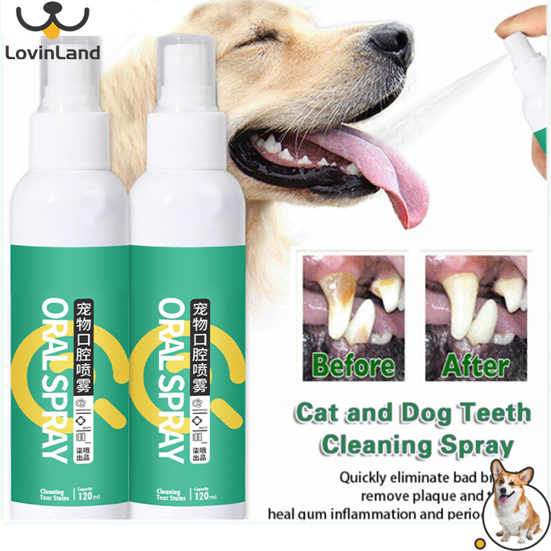 Lovinland phun khử mùi cho chó thú cưng phun làm sạch hôi miệng miệng thú cưng tẩy cao răng thú cưng