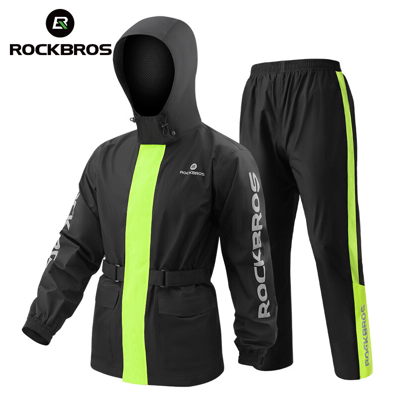 ROCKBROS Raincoat&rainpants Set Motorcycle Rider WindProof Riding Jersey