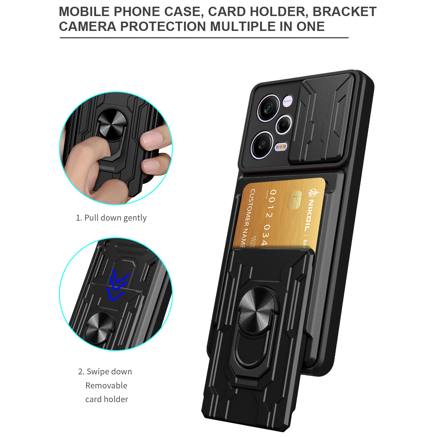 Capa Capinha Case Para Xiaomi Redmi Note 12 5g E Poco X5 5g Armadura - Foto 6