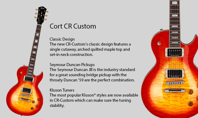 Cort CR-Custom Electric Guitar Rosewood Fretboard with Gig Bag - Cherry Red  Sunbust (CR Custom/CRCustom) | Lazada