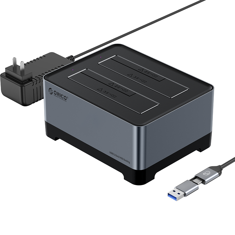 ORICO Type-C RGB chơi game 2.5/3.5 "vỏ HDD nhôm Trạm Sạc HDD tản nhiệt mạnh mẽ hơn 10gbps Ổ cứng gắn