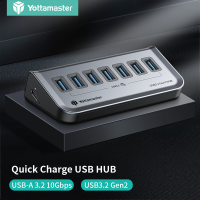 Yottamaster 10Gbps USB3.2 Gen2 Type C HUB 4 Ports 7 Ports PD60W High Speed Multifunctional Expansion Docking Station Portable USB C OTG Extension HUB for MacBook Air M1 M2 Laptop PC USB External Splitter Computer Accessories USB Adapter