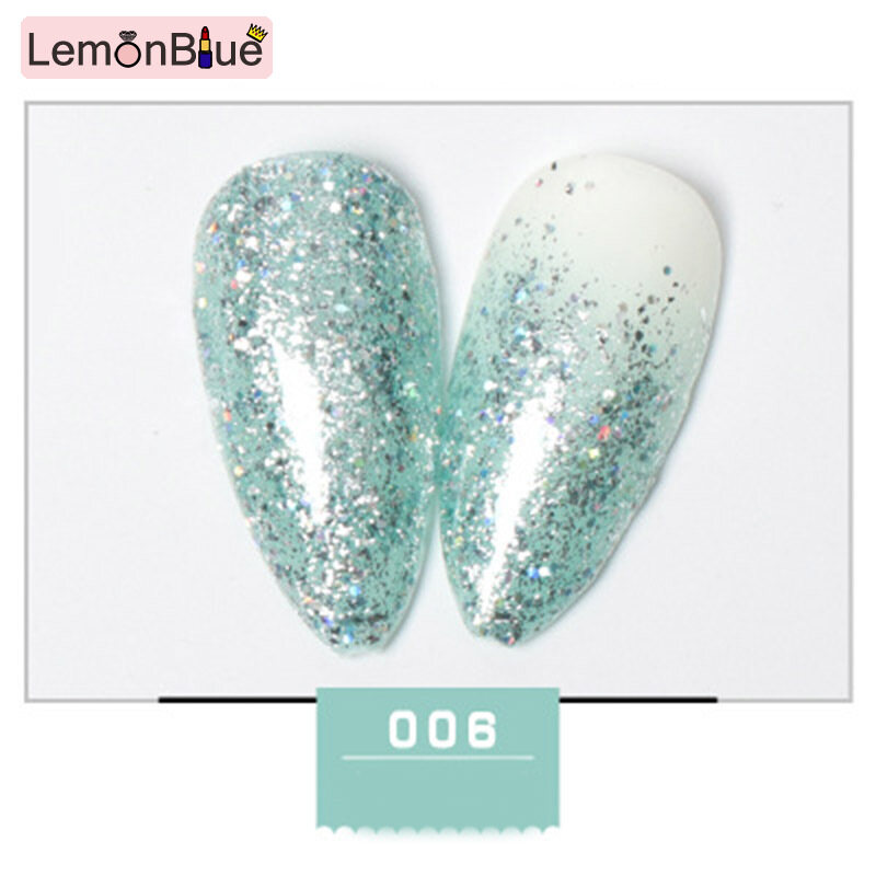 Gambar LemonBlue Nail Polish Glue Crystal Adhesives Colorful Shining Clear Gel Nails Art Decor for Women Girls Accessories Shining Smooth Nail Gel Women Girls Home Use Professional Nail Art