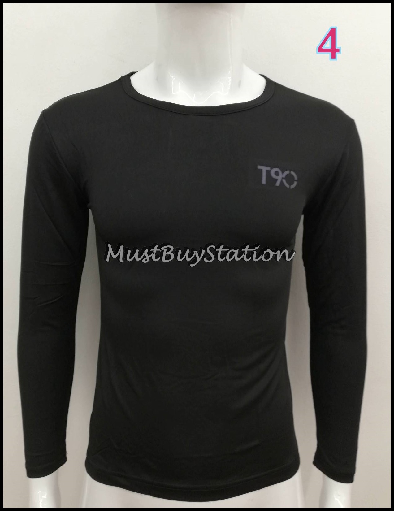MBS Size S-xl Men Body Fit Long Sleeve 