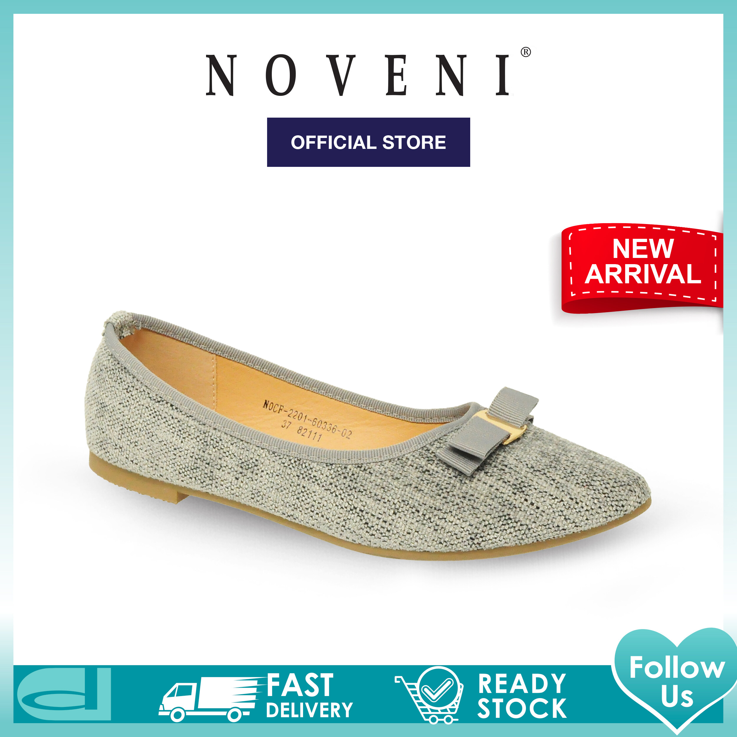 Noveni Women Slip On Ballet Casual Flats Kasut Wanita - 220160336