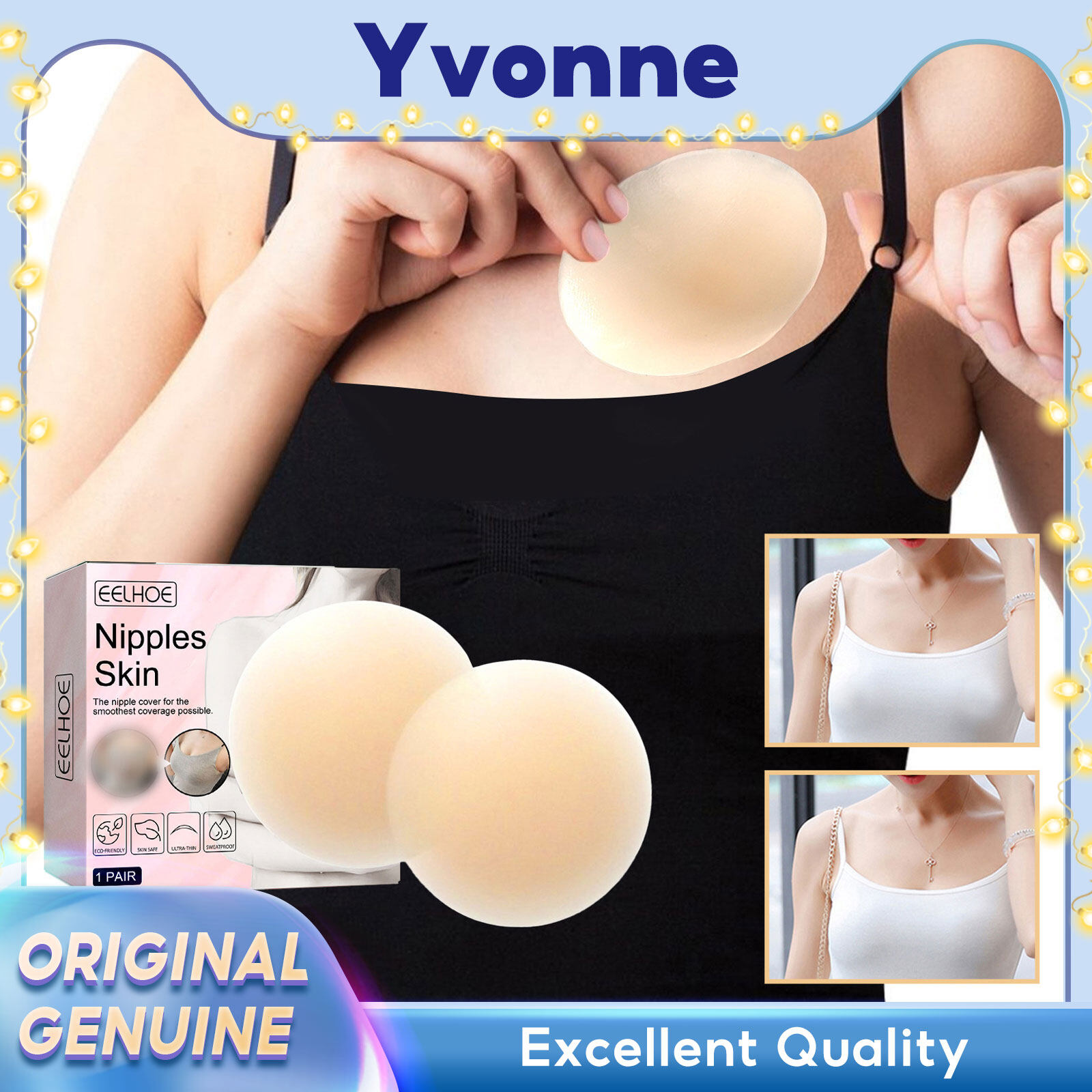 EELHOE Nipples Skin Women Breast Lift Nipple Cover Invisible Adhesive