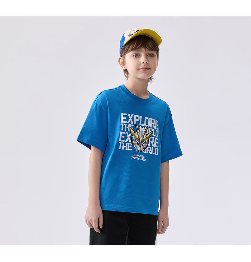balabala Children Short Sleeve T-Shirt 2025 Summer New Quickdry Parentchild Inner Wear · v2