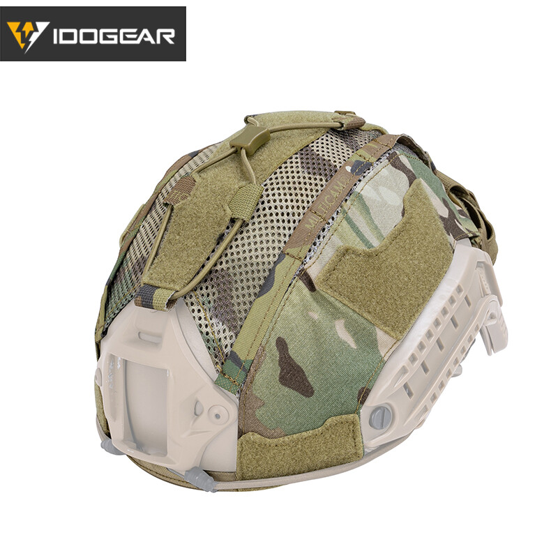 Idogear vỏ mũ bảo hiểm chiến thuật cho mũ bảo hiểm hàng hải kèm túi đựng pin nvg vỏ ngụy trang mũ bảo hiểm chiến thuật