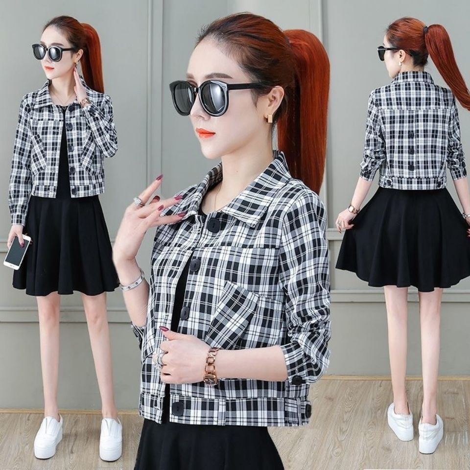 Áo khoác blazer công sở cho nữ áo khoác vest kẻ sọc thời trang mới autunm 2022 áo khoác mỏng nhẹ dài tay dáng ôm thường ngày dáng rộng cho nữ