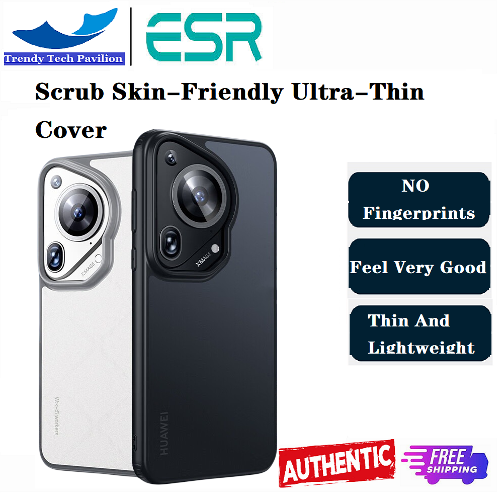 ESR for Huawei Pura70Pro/Pro+ phone case, P70pro case, new ultra-thin all-inclusive, anti-drop, silicone leather texture, anti-fingerprint ราคา 329 บาท*ส่งฟรี