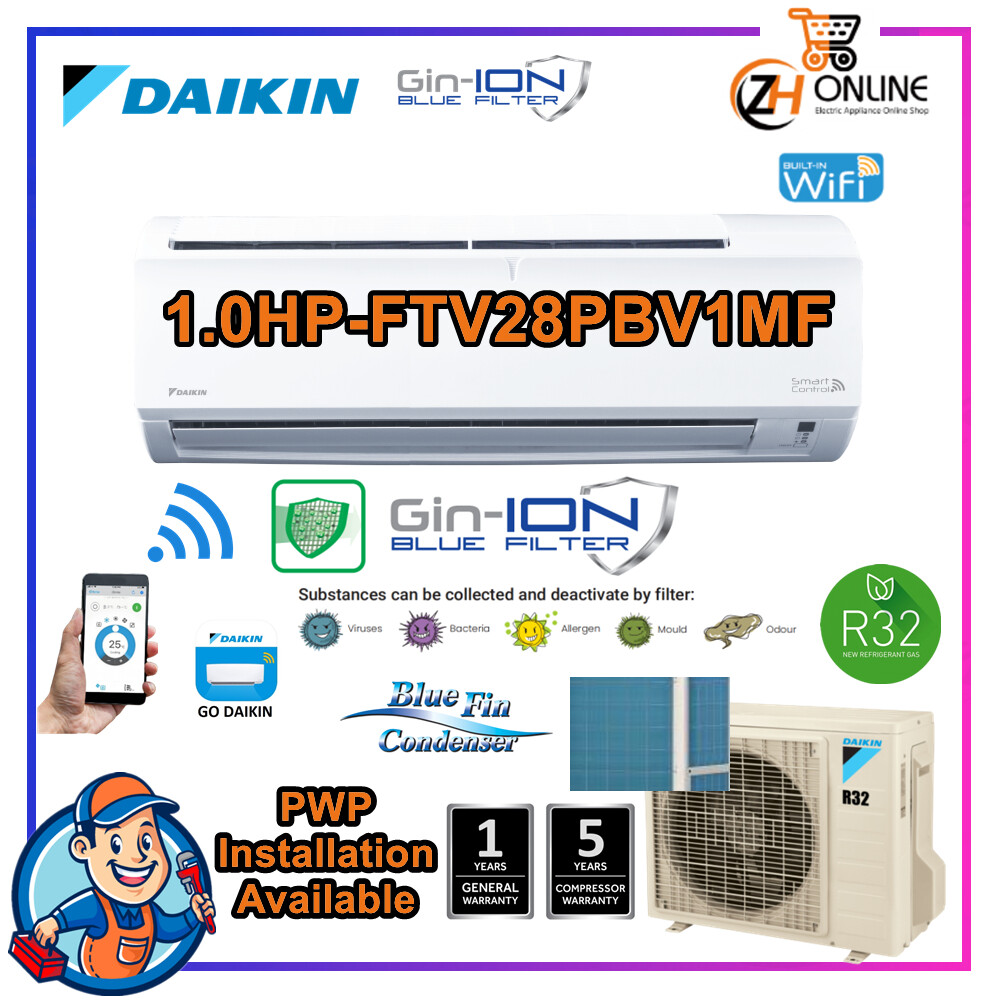 daikin inverter air cond ftkf35b rkf35a