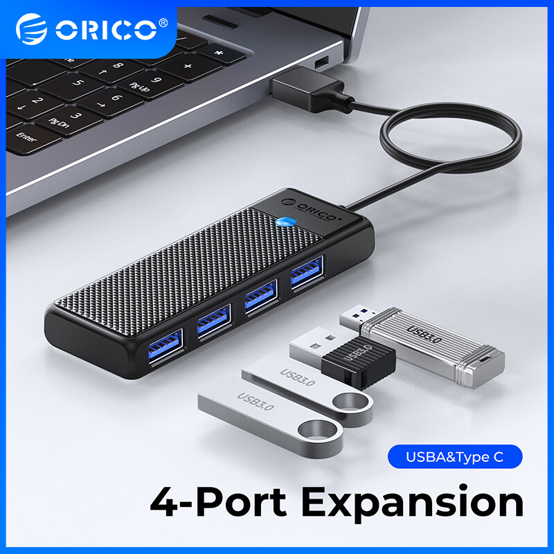 ORICO Hub Hub USB 3.0 4-Port Splitter Bộ chuyển đổi Đầu chia USB mở rộng Dock siêu mỏng Bộ chuyển đổ