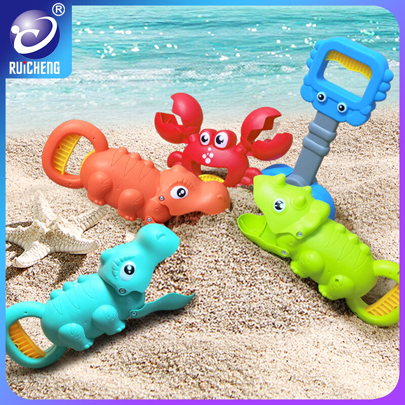 Ruicheng trẻ em Đồ chơi bãi biển tôm hùm Đồ chơi hình khủng long Clip bé