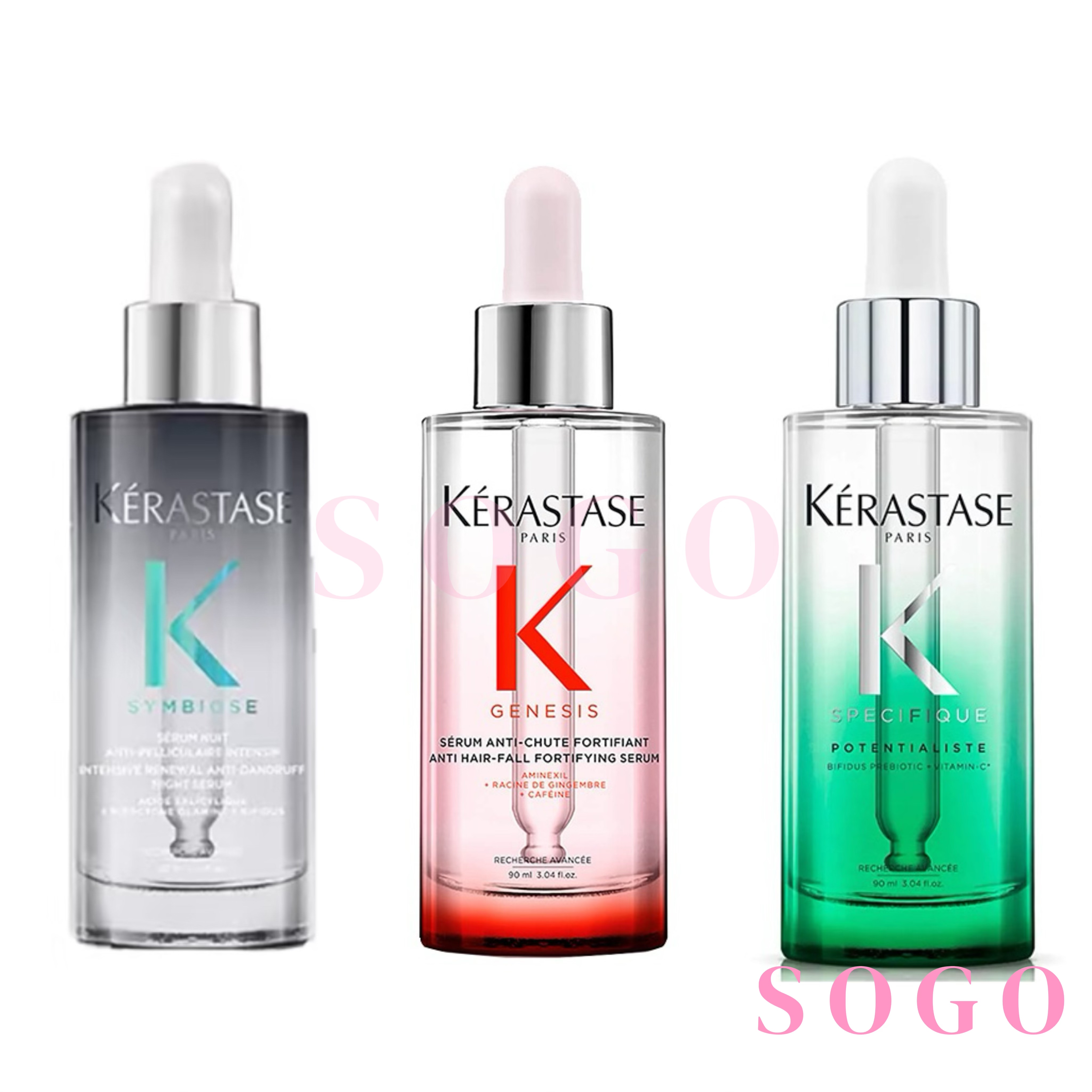 Kerastase Genesis Anti-Hair Loss Fortifying Serum /Specific Potentialist Serum/Symbiose Nuit Anti-Dandruff Intensive Serum 30ml ราคา 1,341 บาท*ส่งฟรี