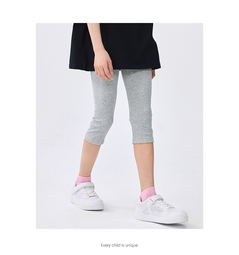 balabala Girl Leggings Children Pants 2025 Spring And Summer New Mid And Big Kids Five-Part Pants Dance And Casual · v5