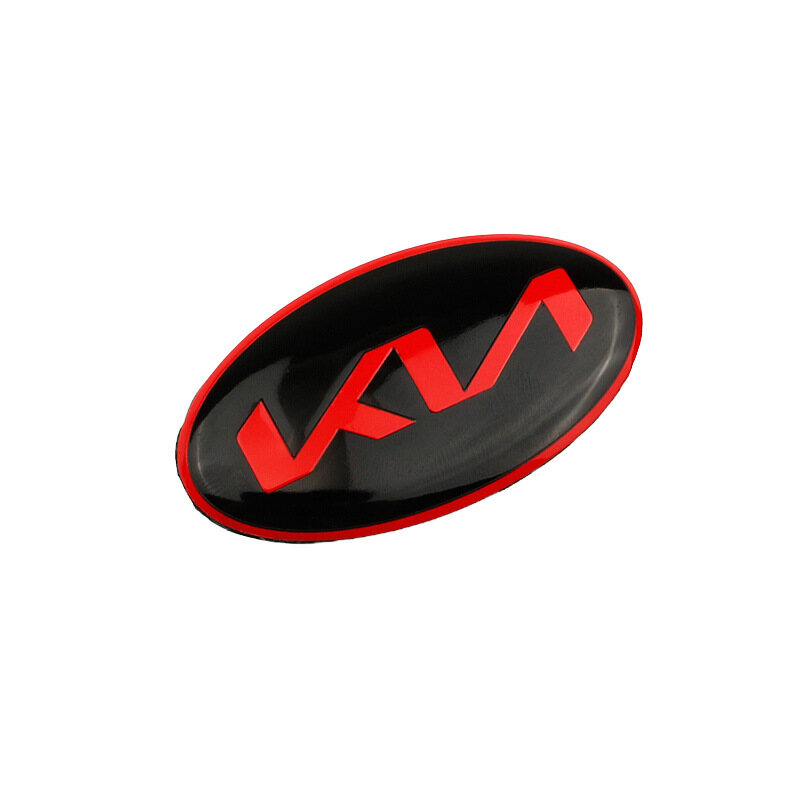 Auminium Kia KN logo phong cách tay lái xe trang trí tấm gắn logo sticker cho Kia K2 K3 K4 K5 K9 KX3