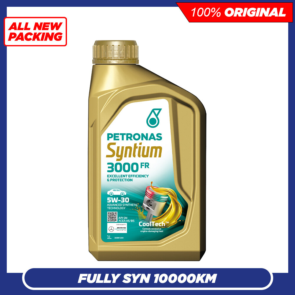 ALL NEW PACKING Original Petronas Syntium 3000 FR 5W30 SN A5/B5 Fully Synthetic Engine Oil 1L 5W-30