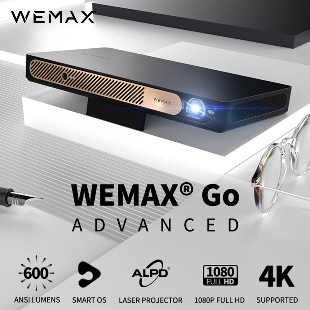 WEMAX Go Advanced Smart ALPD® Laser Projector 1080P Ultra Portable 600 ANSI Smart OS WiFi Built-in Battery Laser Projector ราคา  25,999 บาท*ส่งฟรี