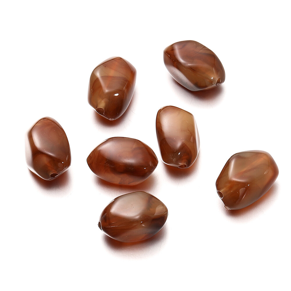 St.kunkka 10 chiếc hạt đá giả hình kim cương hạt không đều Acrylic 13x20mm cho Vòng tay tự làm trang sức vòng cổ làm phụ kiện trang sức