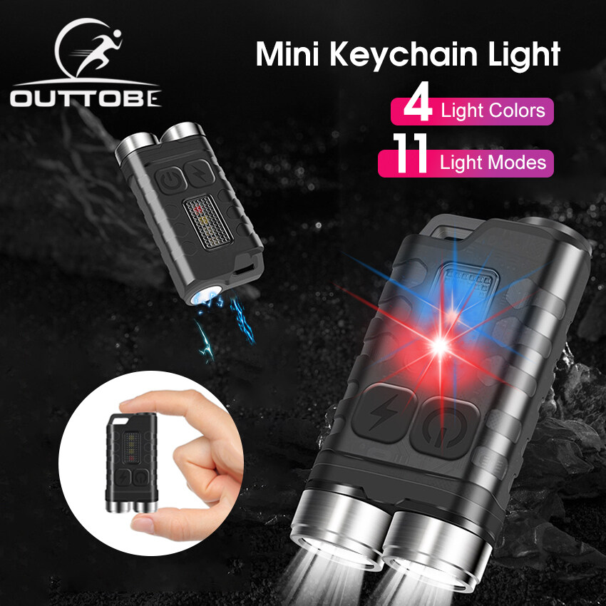 Outtobe đèn pin mini xách tay Móc treo chìa khóa Đa