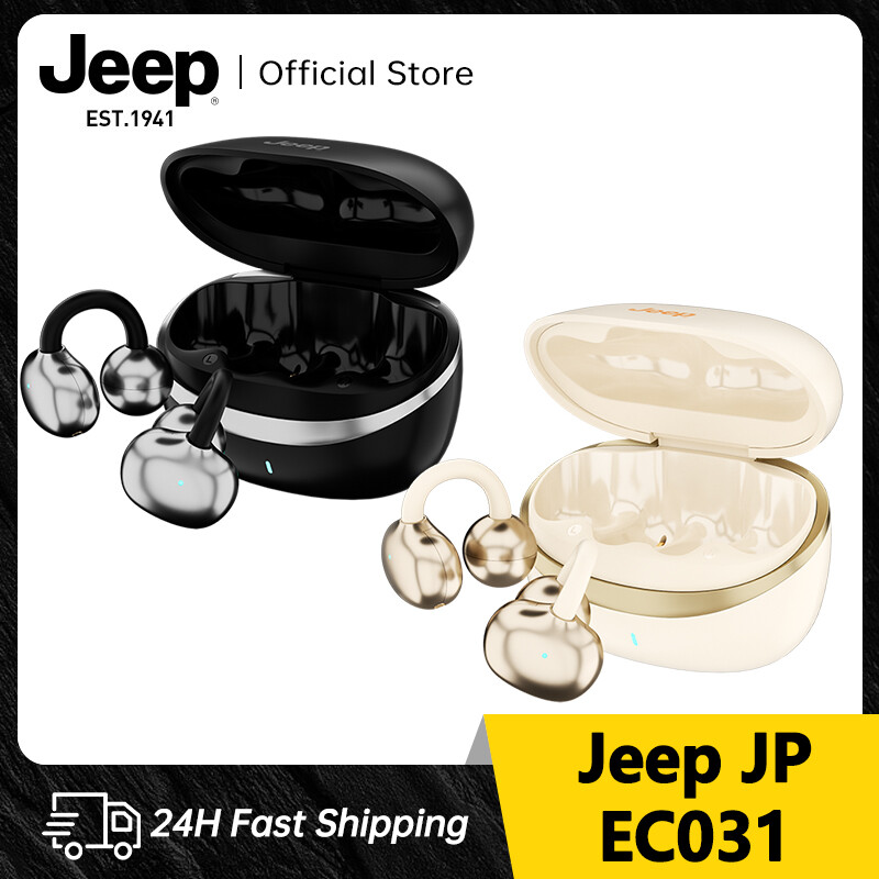 Jeep EC031 Open Ear Earbuds - Bone Conduction Earbuds with Wireless Bluetooth, Clip on Headphones, Over-The-Ear Earbuds Comfortable for Fitness, Running, and Gym Workouts ราคา 439 บาท*ส่งฟรี