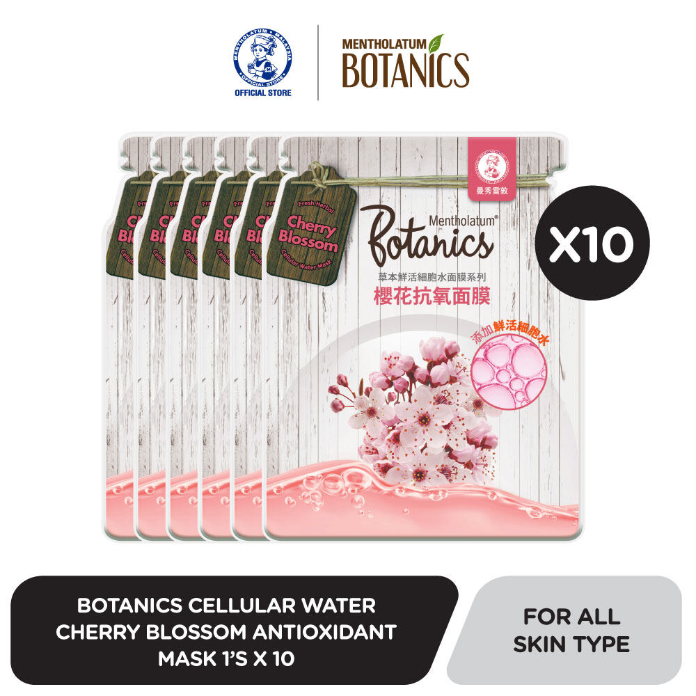 Gambar Botanics Cellular Water Cherry Blossom Antioxidant Mask 1 s x10