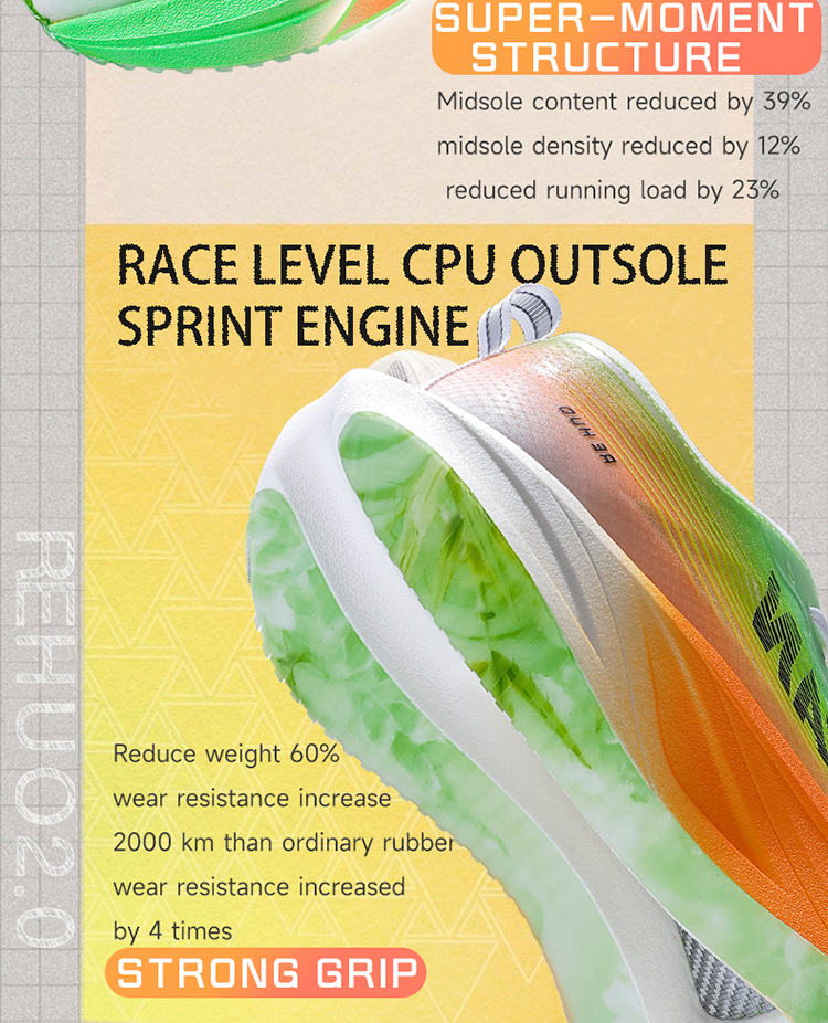 IRUNSVAN Heat 2.0 professional marathon running shoes men full length carbon fiber board sports shoes women ultra light breathable shock-absorbing long-distance running training shoes 24066 · v6