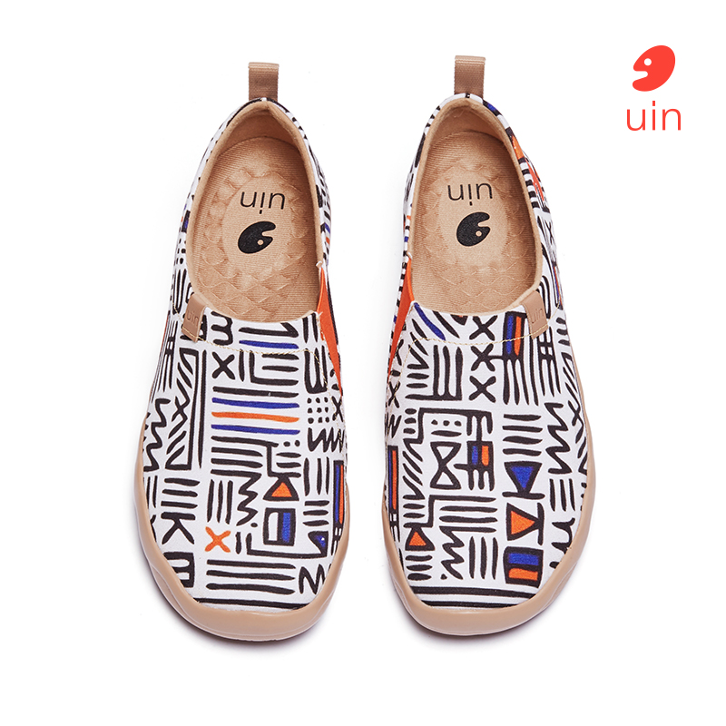 UIN Men's Slip On Sneakers Casual Loafers Knit Art Painted Comfort Soft Walking Shoes Exploring Mexico ราคา 3,638 บาท*ส่งฟรี