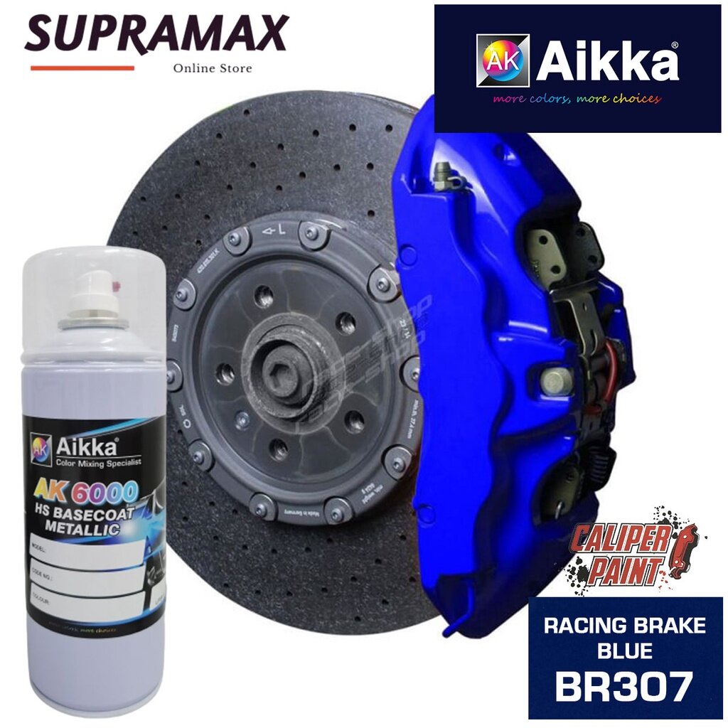[Brake Caliper Paint RACING BRAKE BLUE BR307] AIKKA Brake Caliper Paint