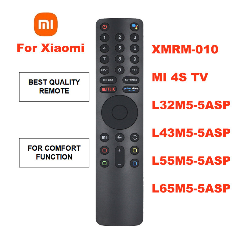 Điều Khiển Từ Xa Mới XMRM-10 Cho Mi Tv 4S 4K Cho Xiaomi MI TV Điều Khiển Bằng Giọng Nói Với Trợ Lý Google L32M5-5ASP XMRM-010 L32M5-5ASP L43M5-5ASP L55M5-5ASP L65M5-5ASP Với Google