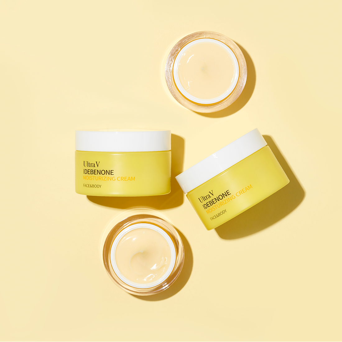 Gambar Ultra V IDEBENONE MOISTURIZING CREAM, 200ml, Korea cream, Moisturizing, Calming, Whitening, Firming, Face, Body