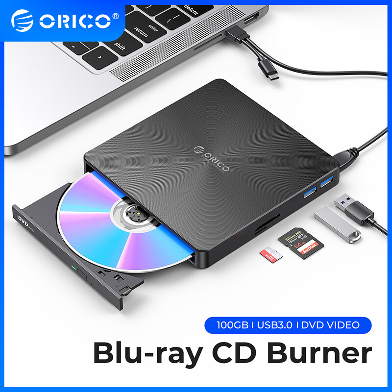 ORICO USB 3.0 Ổ Đĩa DVD Gắn Ngoài DVD-RW Đọc Tốc Độ Cao Ổ Đĩa Quang, Hỗ Trợ Đầu Đọc TF/SD Cho Máy Tính Xách Tay Macbook (XD008/XD010)
