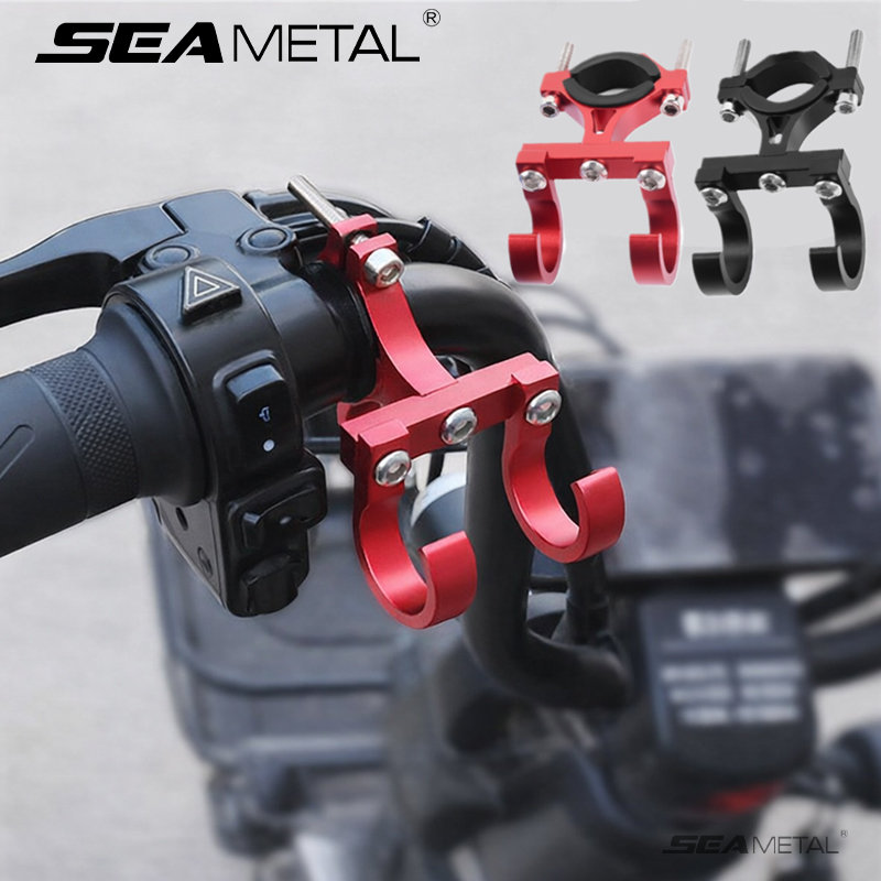Seamital Xe máy điện móc ghi đông Hợp kim nhôm thanh ngang Móc Đôi chủ phổ móc treo cho xe gắn máy xe đạp