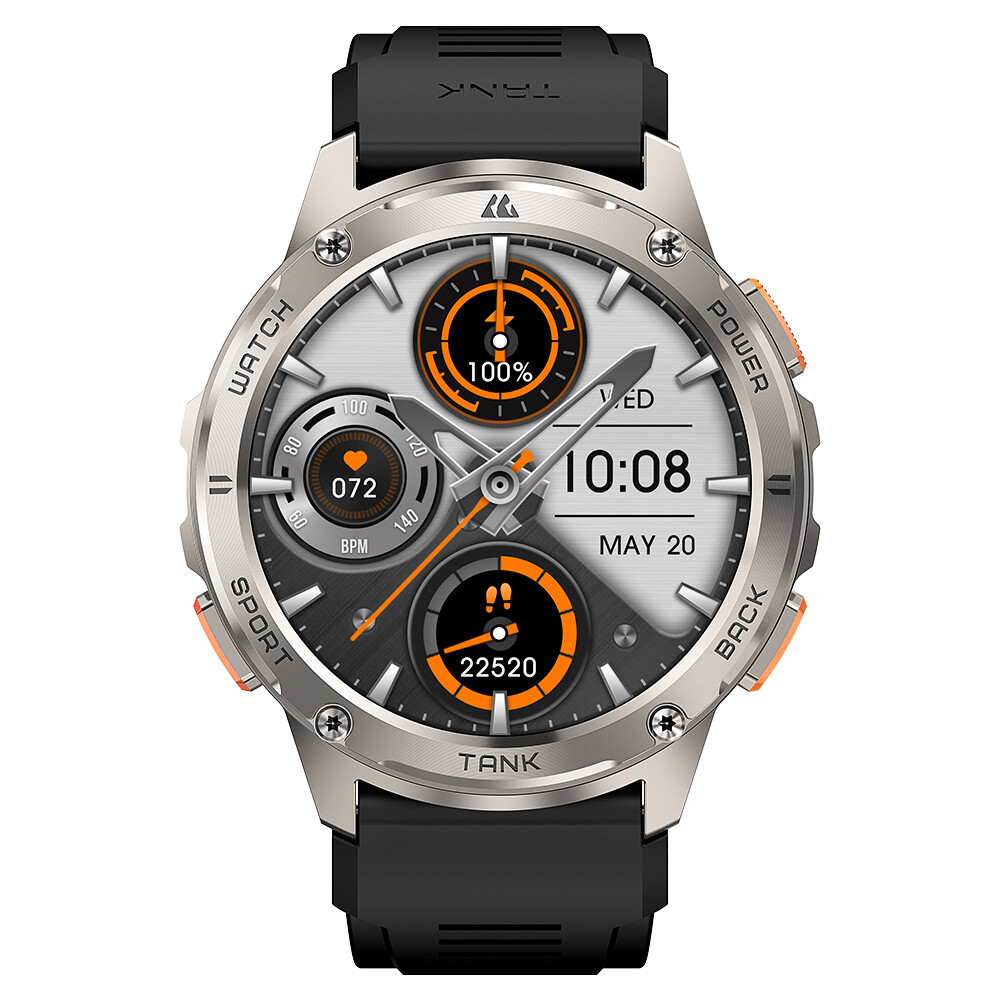 2024 NEW KOSPET TANK T3 Smart watches For Men Military Rugged 1.46" AMOLED Fitness Waterproof ราคา 6,117 บาท*ส่งฟรี