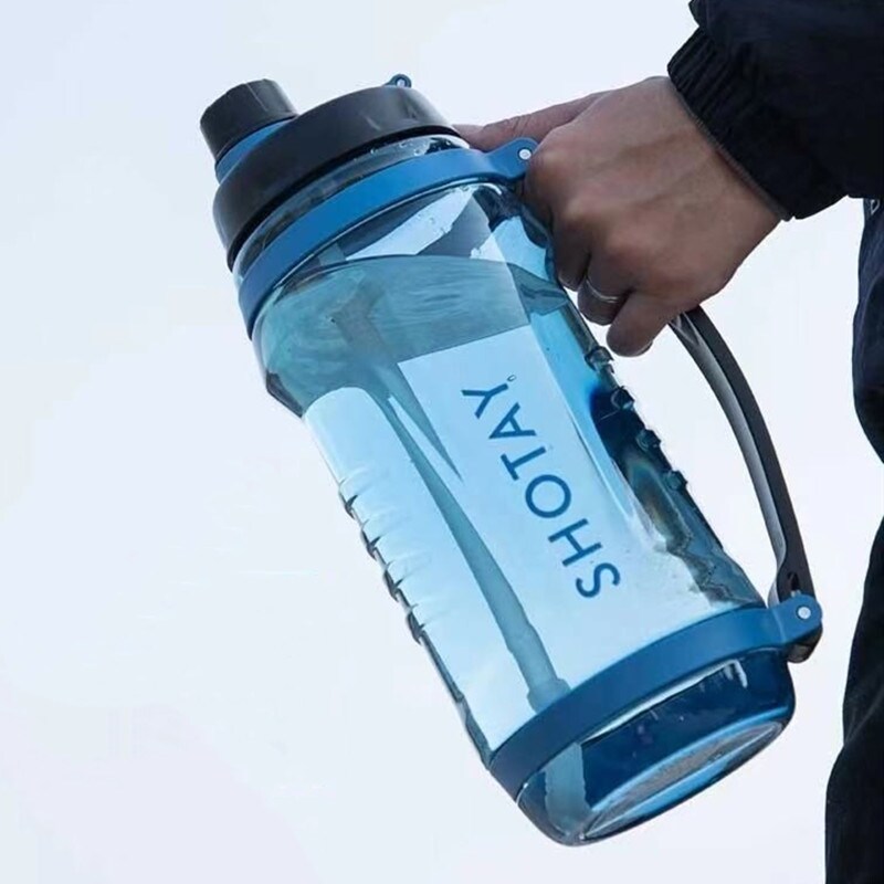 Gambar 2500ml 3100ml Large Capacity Water Bottle Gym Fitness Drinking Bottle Outdoor Camping Climbing Hiking Sports Shaker Bottles