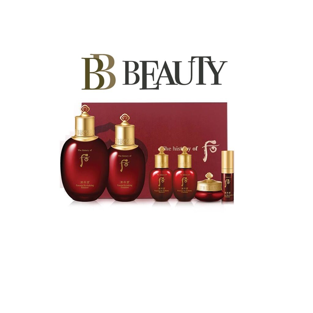 The History of Whoo Jinyulhyang Special 2pcs Set (Balancer 150ml+20ml / Emulsion 110ml+20ml / Cream 10ml / Essence 10ml) ราคา 3,999 บาท*ส่งฟรี