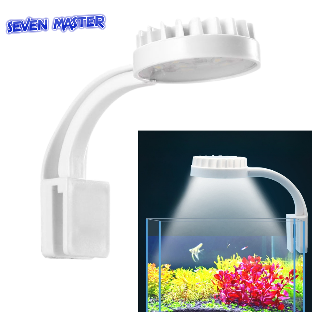 Bảy Master độ sáng cao hạt chuỗi nhẹ Đèn LED xanh dương và trắng USB Mini Đèn nước hồ cá cảnh quan cây nhỏ Đèn kẹp