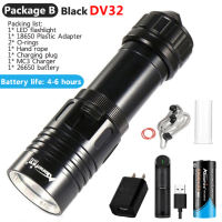 AloneFire DV30 Led Scuba Diving Flashlight Underwater Waterproof Lamp 3000LM Camping Light Torch
