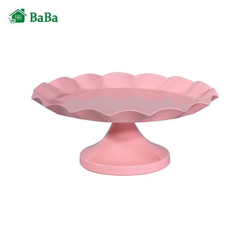 Gambar BaBa Platter Metal Cupcake Cake Stand Snack Rack Tray Table Decoration Home Kitchen Platter Cake Stand Durable Portable Multifunctional Home Kitchen Metal Snack Rack Tray Table Decoration