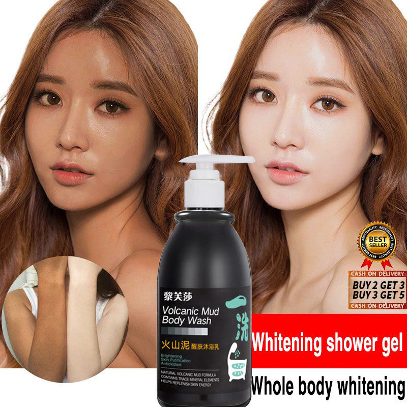 Gambar Lulur Pemutih Badan Hot Whitening Volcanic Mud Body Wash Shower Gel 250ml Deep Sea Summer Whitening Body Sunscreen Tanning Repair Fast Whitening Wash Cleaning Exfoliator Gel Unisex