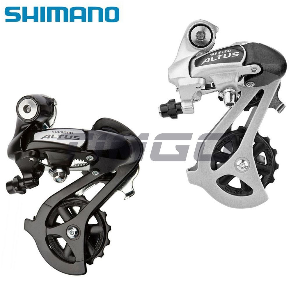 Shimano altus rd-m310 cùi đề sau xe đạp leo núi 7/8 tốc độ, gắn trực tiếp bạc đen