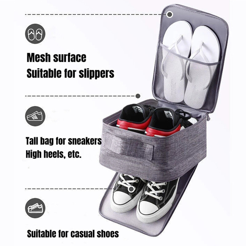 Borsa per scarpe da viaggio in rete impermeabile per valigia_voghion.com