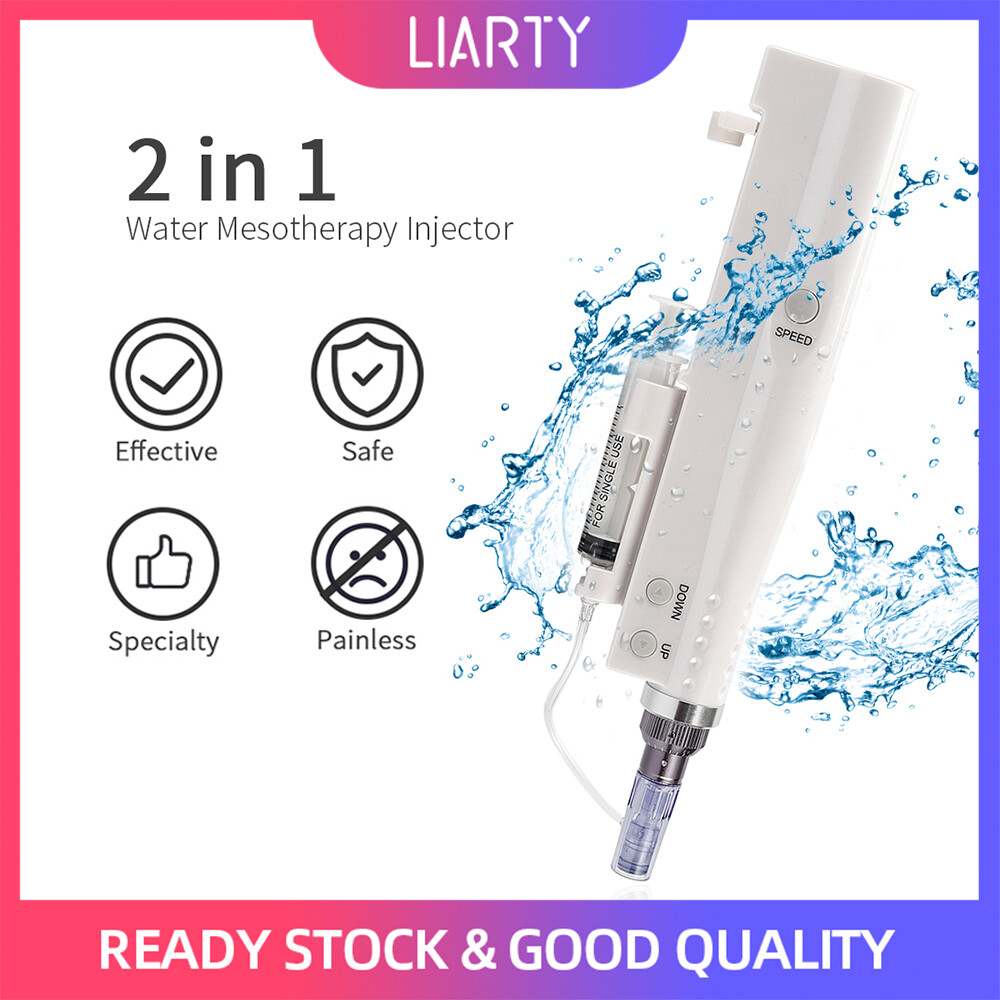 Gambar LIARTY 2in1 Water Injector Mesotherapy Microneedle Pen Portable Injector Pen Facial Wrinkle Removal Treatment Device