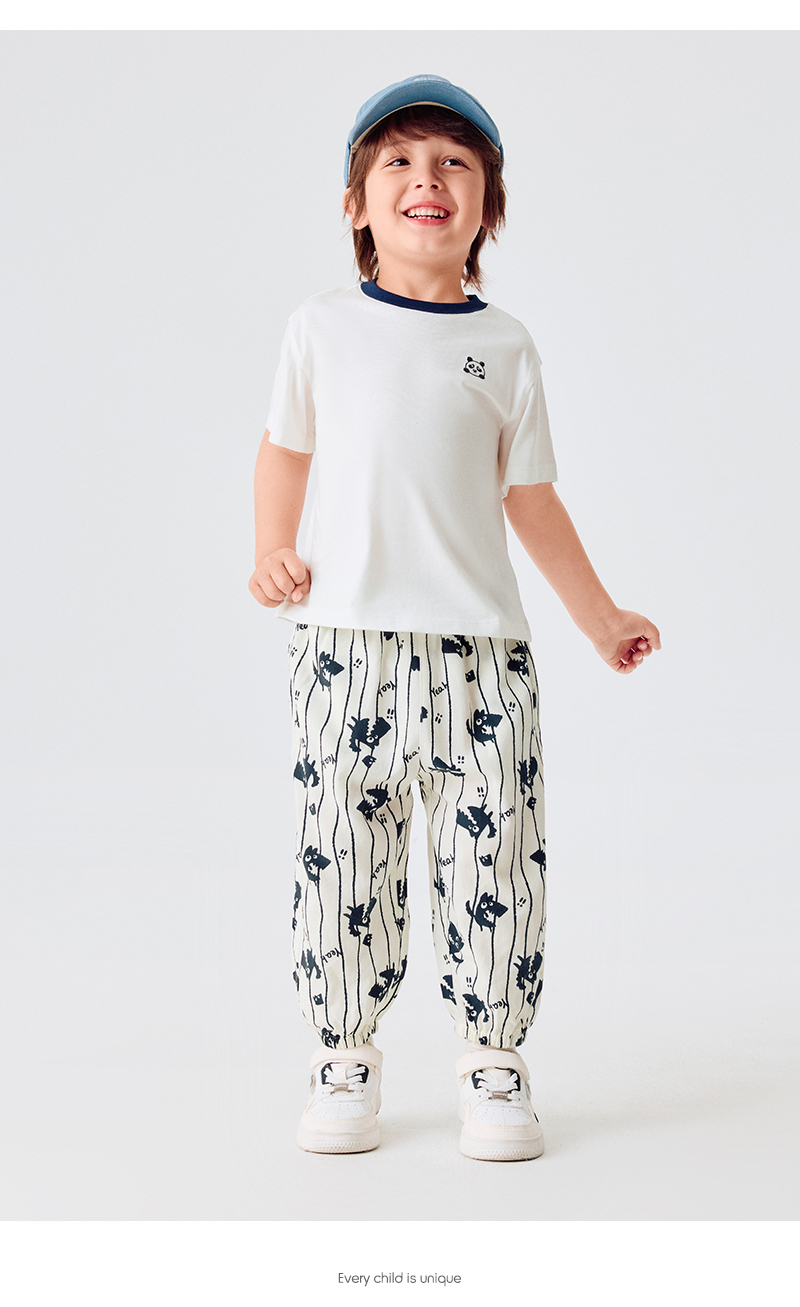 balabala Children Pants For Boy And Girl Summer Antimosquito Pants Little Kids Summer Breathable Outdoor Casual Pants · v4