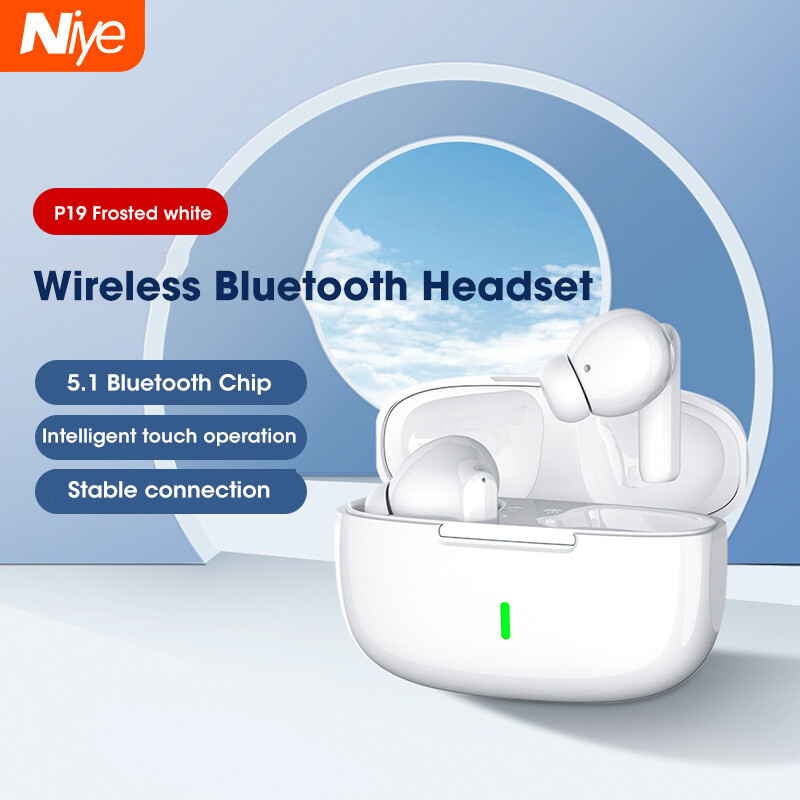 Niye P19 Wireless Earphone HiFI In-ear Stereo with Microphone Bluetooth Touch Waterproof Noise-cancelling Various Headphones