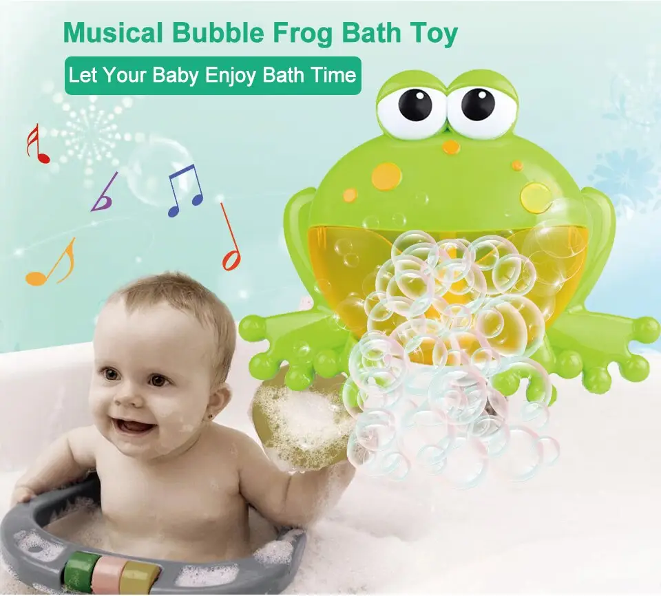 bath time bubble frog