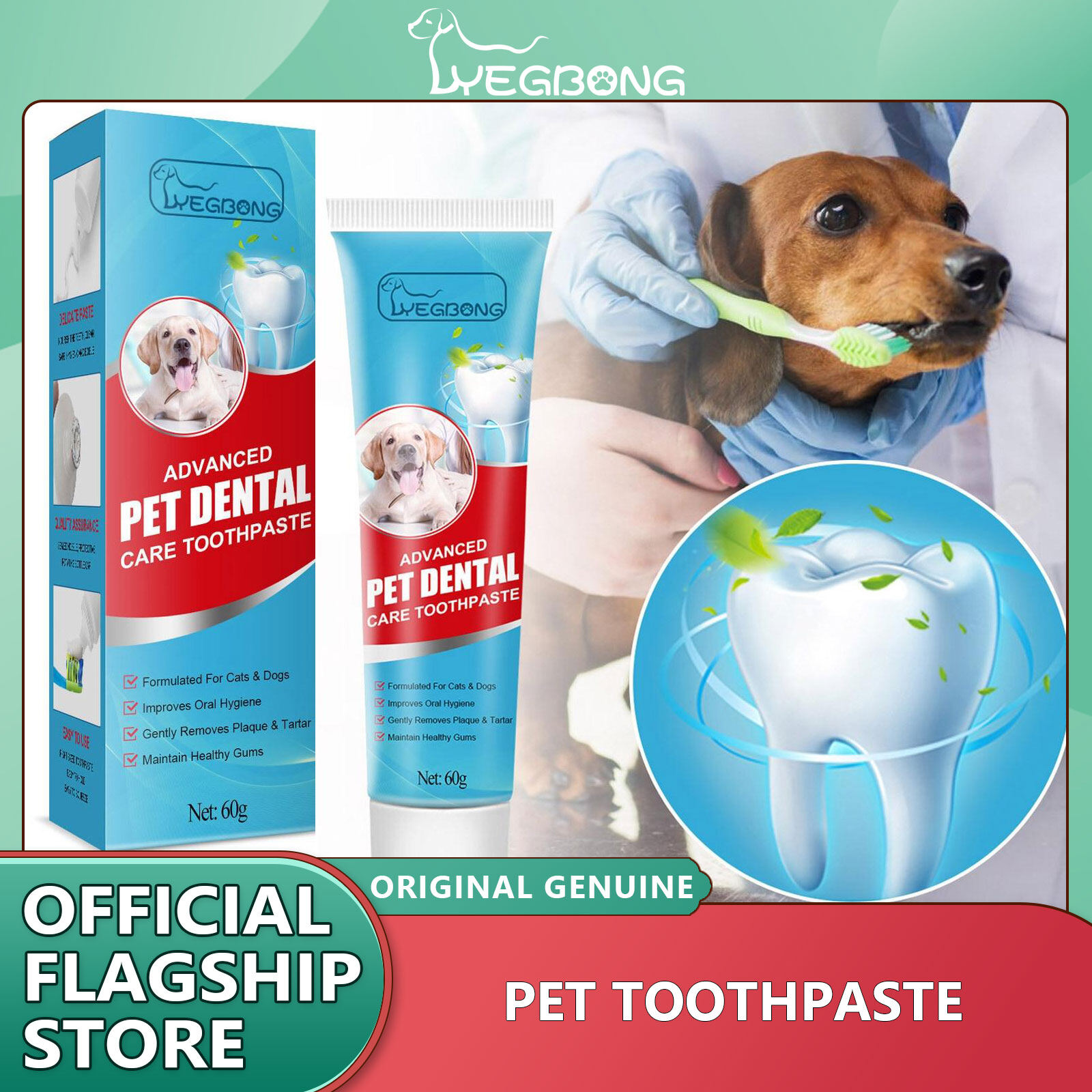 YEGBONG Pet Toothpaste Toothbrush Fresh Breath Toothpaste Deodorant Tartar Plaque Cleaning Pet Oral Care Edible Toothpaste Pet Products Pet Toothpaste Pet Toothpaste Fresh Breath Pet Cleaning Grooming Tools Tartar Cleaning Reduce Tartar And Plaque Buildup ราคา 158 บาท*ส่งฟรี